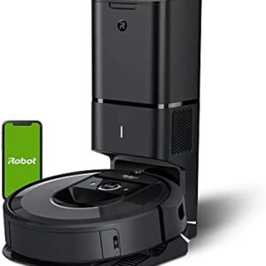 iRobot Roomba i7+ (7550) Robot Vacuum with Automatic Dirt Disposal-Empties Itself, Wi-Fi Connected, Smart Mapping, Works with Alexa, Ideal for Pet Hair, Carpets, Hard Floors, Black