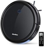 Robot Vacuum Cleaner, iMartine 1600Pa Strong Suction Robotic Vacuum Cleaner, Super-Thin Quiet, Up to 120mins Runtime Automatic Self-Charging Robot Vacuum for Pet Hair Hard Floor to Medium-Pile