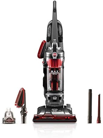 Hoover WindTunnel 3 Max Performance Upright Vacuum Cleaner, Hepa Media Filtration and Powerful Suction for Pet Hair, UH72625, Red