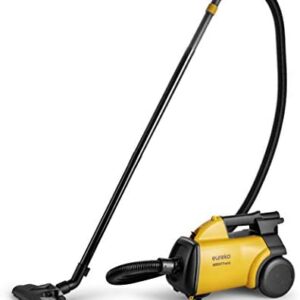 Eureka 3670M Canister Cleaner, Lightweight Powerful Vacuum for Carpets and Hard Floors, w/ 5bags,Yellow