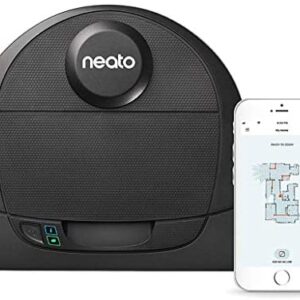 Neato Robotics D4 Laser Guided Smart Robot Vacuum - Wi-Fi Connected, Ideal for Carpets, Hard Floors and Pet Hair, Works with Alexa